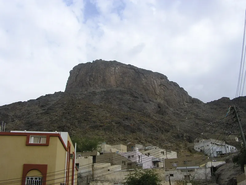 The peak of Jabal al-Nour above Makkah